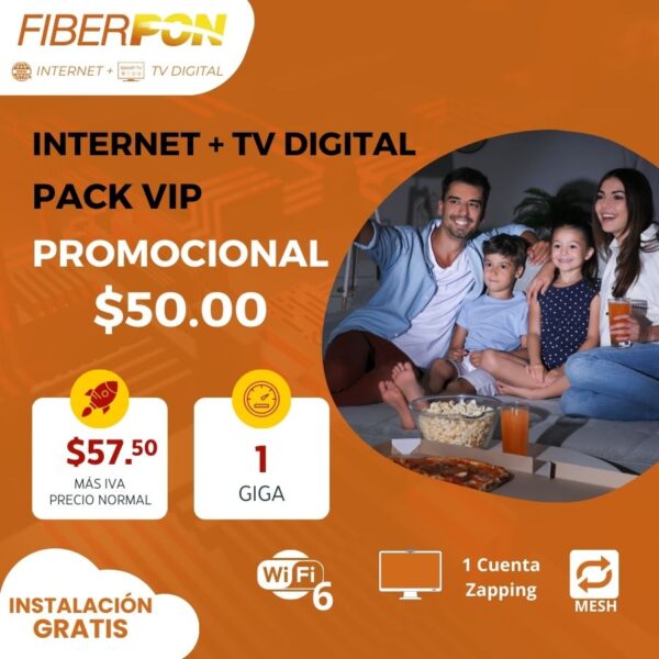 Internet + TV Digital 1Gbps